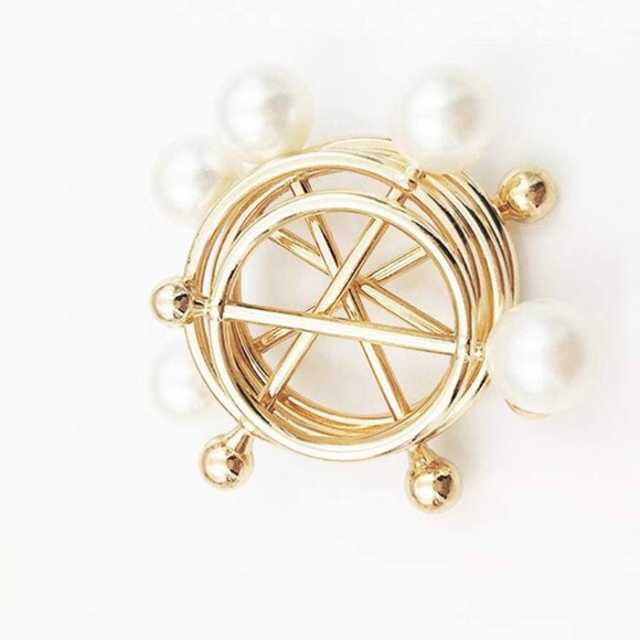 (3PCS $18) Simple classic round pearls Scarf ring. - Picture 7 of 13